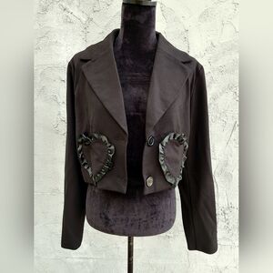 Foxblood Eve Cropped Blazer NEW